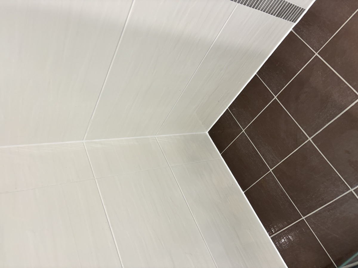 Shower after regrouting