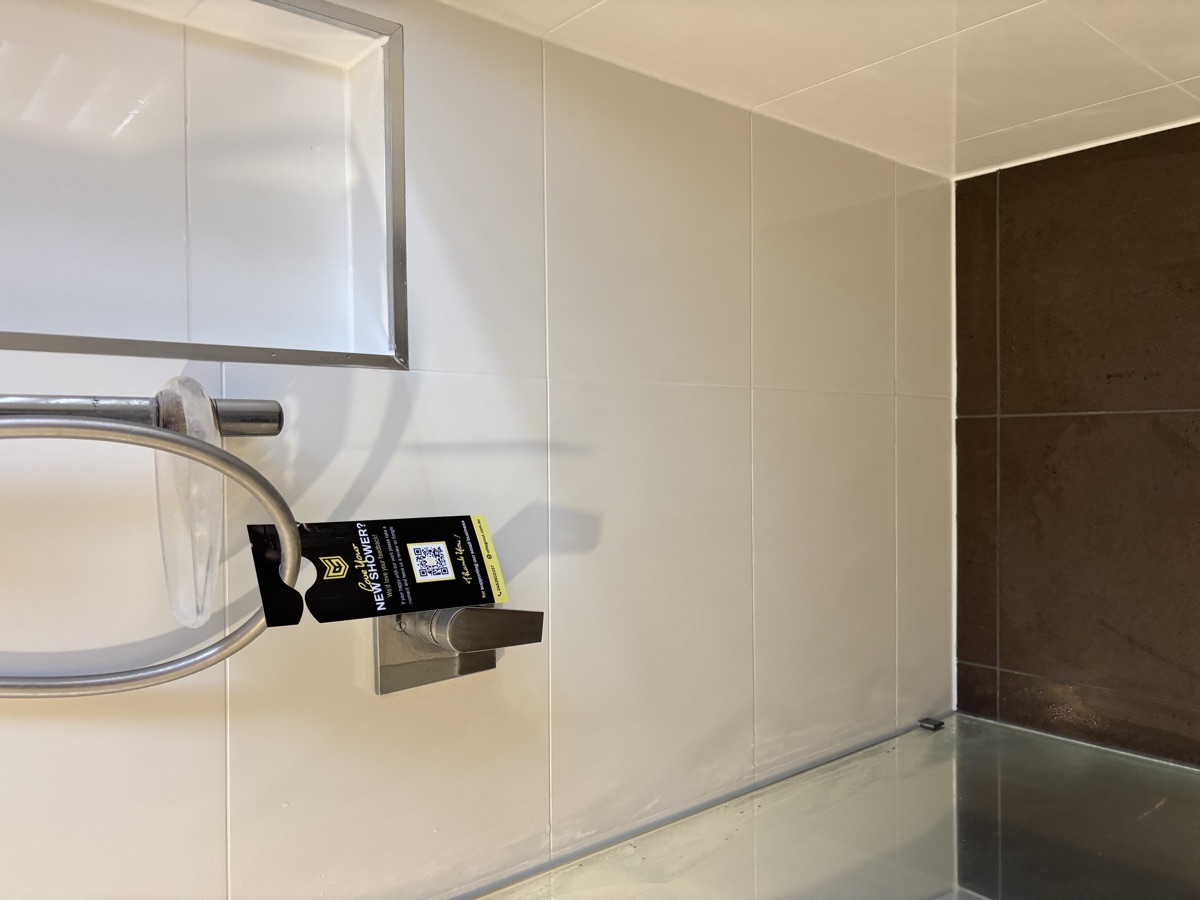 Shower after regrouting