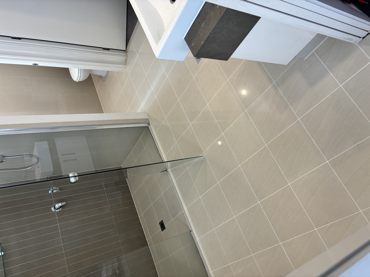 Bathroom floor regrouting
